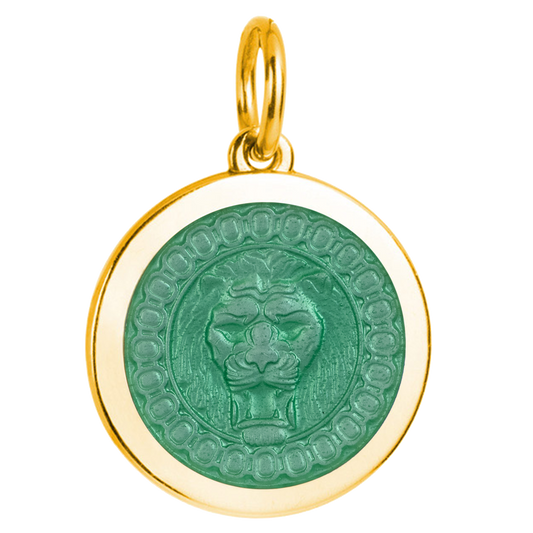 Colby Davis Lion's Head Gold Vermeil Medallion (Medium)