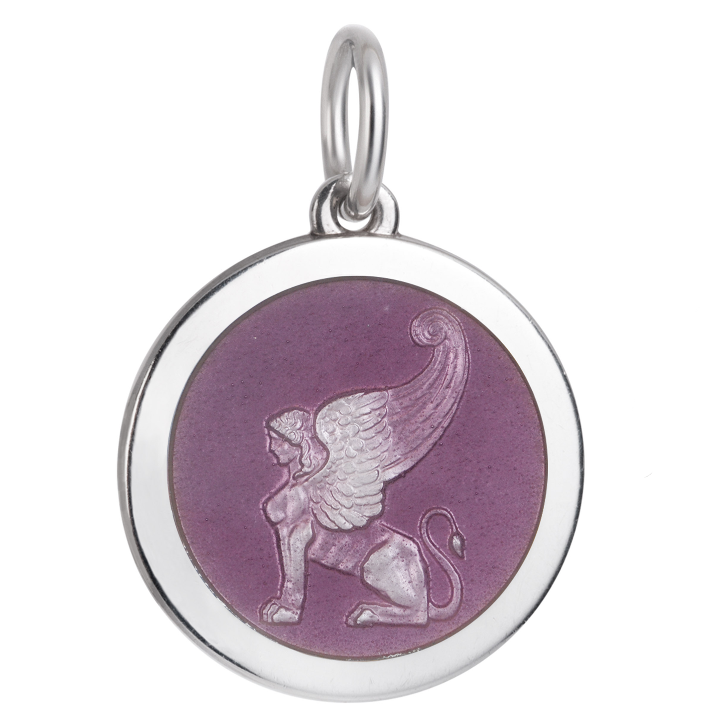 Colby Davis Winged Sphinx Medallion in Lavender (Medium)