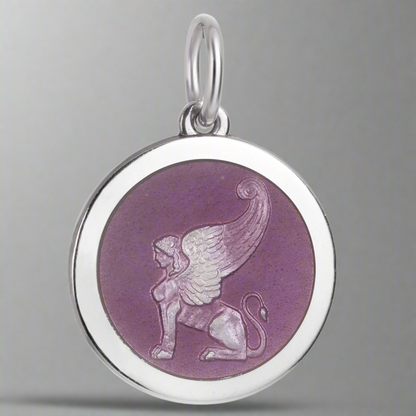 Colby Davis Winged Sphinx Medallion in Lavender (Medium)