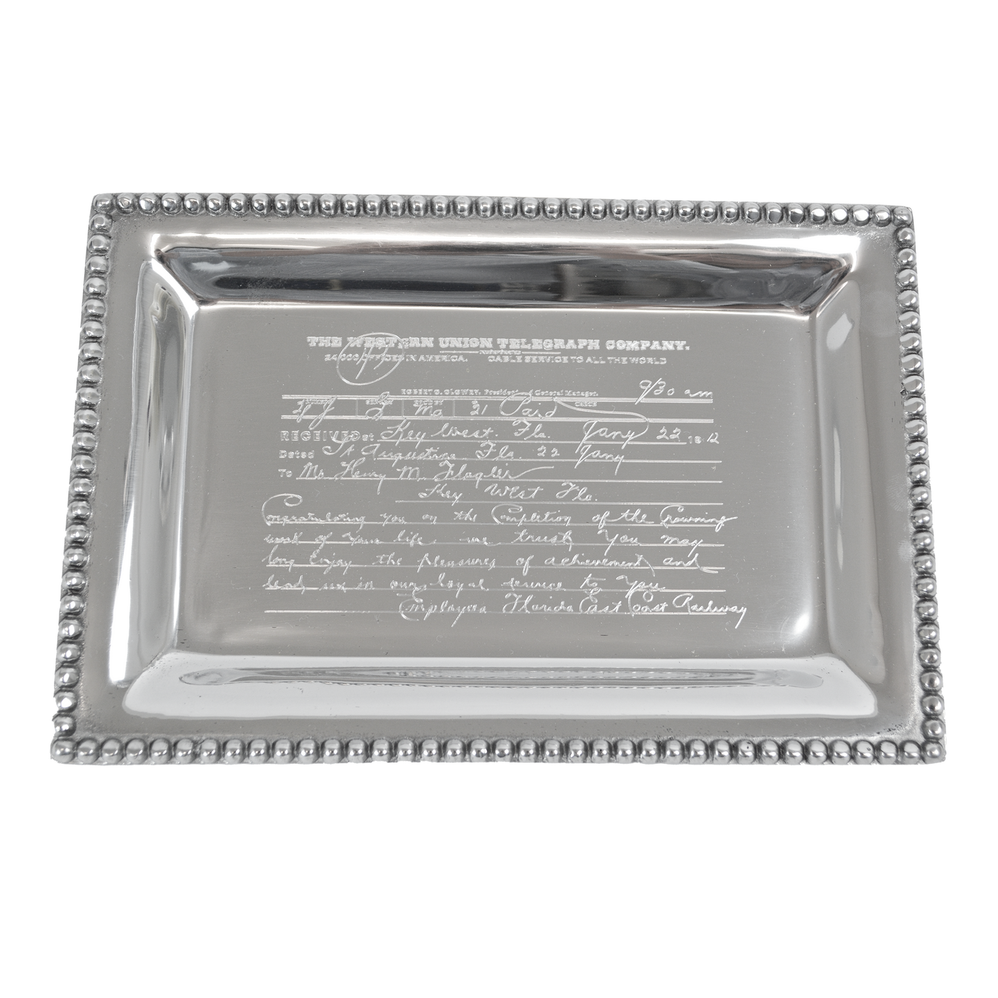 Key West Telegram Tray